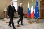 Il Presidente Sergio Mattarella con il Presidente della Federazione Russa Vladimir Vladimirovich Putin, in visita ufficiale