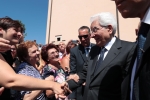 Il Presidente Mattarella è accolto a Scurcola Marsicana
