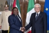 Il Presidente Sergio Mattarella con il Presidente della Repubblica del Mozambico Filipe Jacinto Nyusi, in visita ufficiale