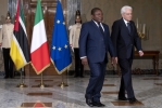 Il Presidente Sergio Mattarella con il Presidente della Repubblica del Mozambico Filipe Jacinto Nyusi, in visita ufficiale