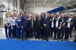 Il Presidente Sergio Mattarella all'Interporto di Bologna in occasione della cerimonia di inaugurazione del nuovo Centro di smistamento postale (hub) di Poste Italiane 
