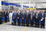 Il Presidente Sergio Mattarella alla cerimonia di inaugurazione del nuovo Centro di smistamento postale (hub) di Poste Italiane 
