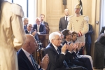 Il Presidente Sergio Mattarella a Palazzo Saraceni in occasione del convegno “Economia e società nel pensiero di Emilio Rubbi” promosso dalla Fondazione Cassa di Risparmio in Bologna. 
