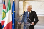 Il Presidente Sergio Mattarella a Palazzo Saraceni in occasione del convegno “Economia e società nel pensiero di Emilio Rubbi” promosso dalla Fondazione Cassa di Risparmio in Bologna. 
