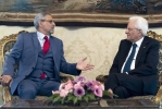 Il Presidente Sergio Mattarella con il Presidente della Repubblica di Cabo Verde Jorge Carlos de Almeida Fonseca