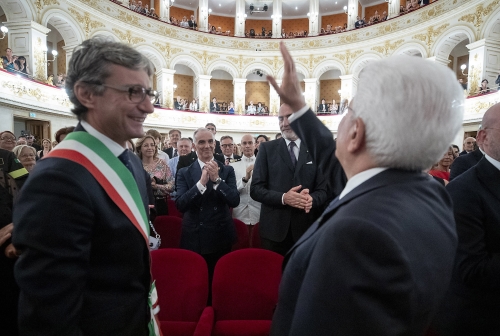 Rimini - Il Presidente della Repubblica Sergio Mattarella  al Teatro Galli in occasione del concerto del M° Muti, oggi  3 agosto 2019.(Foto di Paolo Giandotti - Ufficio per la Stampa e la Comunicazione della Presidenza della Repubblica)