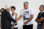  Il Presidente della Repubblica Sergio Mattarella con i familiiari delle vittime del crollo del Ponte Morandi