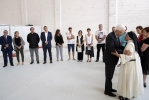 Il Presidente della Repubblica Sergio Mattarella con i familiiari delle vittime del crollo del Ponte Morandi