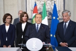 La delegazione dei GRUPPI PARLAMENTARI “FORZA ITALIA – BERLUSCONI PRESIDENTE” DEL SENATO DELLA REPUBBLICA E DELLA CAMERA DEI DEPUTATI,in occasione delle consultazioni
