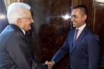 Il Presidente della Repubblica Sergio Mattarella  con l’On. Luigi DI MAIO, Capo della forza politica “MoVimento 5 Stelle”, in occasione delle consultazioni

