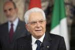 Il Presidente Sergio Mattarella al termine delle consultazioni
