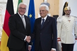 Il Presidente Sergio Mattarella con il Presidente della Repubblica Federale di Germania Frank-Walter Steinmeier a Fivizzano in occasione della commemorazione del 75° anniversario degli eccidi