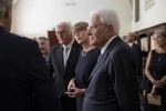 Il Presidente Sergio Mattarella,con il Presidente della Repubblica Federale di Germania Frank-Walter Steinmeier e la Signora Steinmeier  a Fivizzano in occasione della commemorazione del 75° anniversario degli eccidi.