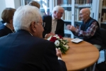 Il Presidente Sergio Mattarella,con il Presidente della Repubblica Federale di Germania Frank-Walter Steinmeier a Fivizzano,incontrano due sopravvissuti agli eccidi di Fivizzano