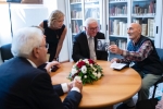 Il Presidente Sergio Mattarella,con il Presidente della Repubblica Federale di Germania Frank-Walter Steinmeier a Fivizzano,incontrano due sopravvissuti agli eccidi di Fivizzano