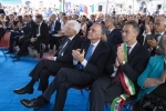 Il Presidente Sergio Mattarella a Fivizzano durante la cerimonia di commemorazione del 75° anniversario degli eccidi.
