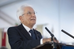 Il Presidente Sergio Mattarella,durante il suo intervento a Fivizzano,in occasione della commemorazione del 75° anniversario degli eccidi 