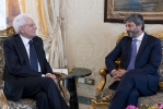 Il Presidente della Repubblica Sergio Mattarella  con l’On. Dott. Roberto FICO, Presidente della Camera dei Deputati, in occasione delle consultazioni