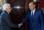 Il Presidente della Repubblica Sergio Mattarella  con Nicola ZINGARETTI, Segretario del “Partito Democratico”, in occasione delle consultazioni