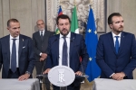La delegazione dei GRUPPI PARLAMENTARI “LEGA-SALVINI PREMIER” DEL SENATO DELLA REPUBBLICA E DELLA CAMERA DEI DEPUTATI,in occasione delle consultazioni
