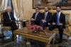 Il Presidente della Repubblica Sergio Mattarella  con la delegazione dei Gruppi Parlamentari “MoVimento 5 Stelle” del Senato della Repubblica e della Camera dei Deputati, in occasione delle consultazioni