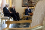 Il Presidente della Repubblica Sergio Mattarella  con il Presidente del Consiglio incaricato  Prof. Giuseppe Conte