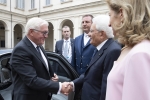 Il Presidente della Repubblica, Sergio Mattarella, accoglie al Quirinale il Presidente della Repubblica Federale di Germania, Frank-Walter Steinmeier, in Visita di Stato.