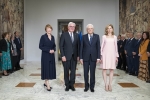 Il Presidente della Repubblica, Sergio Mattarella, e la Sig.ra Laura con il Presidente della Repubblica Federale di Germania, Frank-Walter Steinmeier, e la Sig.ra Elke Budenbender 
