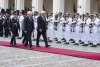 Il Presidente della Repubblica, Sergio Mattarella, con il Presidente della Repubblica Federale di Germania, Frank-Walter Steinmeier, in Visita di Stato, durante gli onori militari