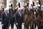 Il Presidente della Repubblica, Sergio Mattarella, con il Presidente della Repubblica Federale di Germania, Frank-Walter Steinmeier, in Visita di Stato, durante gli onori militari
