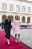 La Sig.ra Laura Mattarella con la Sig.ra Elke Büdenbender, in Visita di Stato
