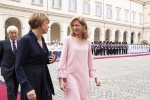 La Sig.ra Laura Mattarella con la Sig.ra Elke Büdenbender, in Visita di Stato

