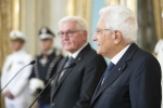 Il Presidente della Repubblica, Sergio Mattarella, con il Presidente della Repubblica Federale di Germania, Frank-Walter Steinmeier, in Visita di Stato, durante le dichiarazioni alla stampa

