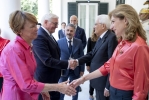 Il Presidente Sergio Mattarella e la Sig.ra Laura con  il Presidente della Repubblica Federale di Germania, Frank-Walter Steinmeier e Consorte a Villa Rosebery, in occasione della visita di Stato