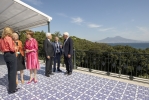 Il Presidente Sergio Mattarella e il Presidente della Repubblica Federale di Germania, Frank-Walter Steinmeier a Villa Rosebery, in occasione della visita di Stato