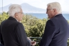 Il Presidente Sergio Mattarella e il Presidente della Repubblica Federale di Germania, Frank-Walter Steinmeier a Villa Rosebery, in occasione della visita di Stato