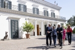 Il Presidente Sergio Mattarella e il Presidente della Repubblica Federale di Germania, Frank-Walter Steinmeier a Villa Rosebery, in occasione della visita di Stato