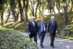 Il Presidente Sergio Mattarella e il Presidente della Repubblica Federale di Germania, Frank-Walter Steinmeier a Villa Rosebery, in occasione della visita di Stato
