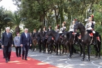 Il Presidente Sergio Mattarella e il Presidente della Repubblica Federale di Germania, Frank-Walter Steinmeier a Villa Rosebery, in occasione della visita di Stato