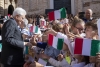 Il Presidente Sergio Mattarella e la Sig.ra Laura al Centro Nazionale Studi Leopardiani, in occasione del bicentenario della stesura de “L’Infinito” di Giacomo Leopardi 
