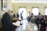 Il Presidente Sergio Mattarella in occasione del suo intervento al Centro Nazionale Studi Leopardiani, nel bicentenario della stesura de “L’Infinito” di Giacomo Leopardi 
