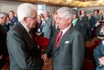 Il Presidente della Repubblica Sergio Mattarella con Antonio D'Amato, Presidente della Federazione Nazionale Cavalieri del Lavoro, al  Convegno “Europa: Radici – Ragioni – Futuro”