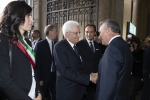 Il Presidente della Repubblica Sergio Mattarella con Angelo Buscema, Presidente della Corte dei conti,  Alberto Cirio, Presidente della Regione Piemonte e Chiara Appendino, Sindaco di Torino, in occasione convegno dal titolo “La Corte dei conti a tutela del pubblico erario fra passato e futuro”.

