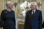  Il Presidente della Repubblica Sergio Mattarella con S.M. la Regina Margherita II