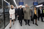 Il Presidente della Repubblica Sergio Mattarella nel corso della visita alla Metropolitana di Copenaghen