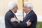 Il Presidente della Repubblica Sergio Mattarella con il Presidente della Repubblica Ellenica Prokopis Pavlopoulos alla XV Riunione informale dei Capi di Stato del Gruppo Arraiolos 