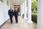 Il Presidente della Repubblica Sergio Mattarella alla Casa Bianca, con il Presidente degli Stati Uniti d’America, Donald Trump, in occasione della Visita Ufficiale negli Stati Uniti d'America   
