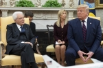 Il Presidente della Repubblica Sergio Mattarella allo Studio Ovale con il Presidente degli Stati Uniti d’America, Donald Trump, in occasione della Visita Ufficiale negli Stati Uniti d'America   
