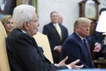 Il Presidente della Repubblica Sergio Mattarella allo Studio Ovale con il Presidente degli Stati Uniti d’America, Donald Trump, in occasione della Visita Ufficiale negli Stati Uniti d'America   
