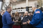 Il Presidente Sergio Mattarella e la  Signora Laura Mattarella al Museo Nazionale dell’Aviazione e dello Spazio, in occasione della Visita Ufficiale negli Stati Uniti d'America 
